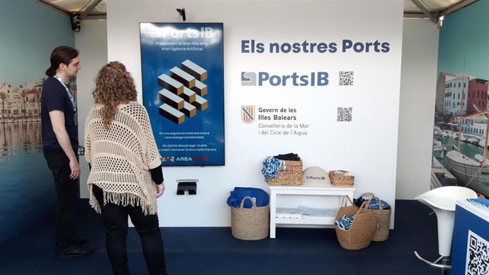 El 'stand' de Ports IB en la Palma International Boat Show