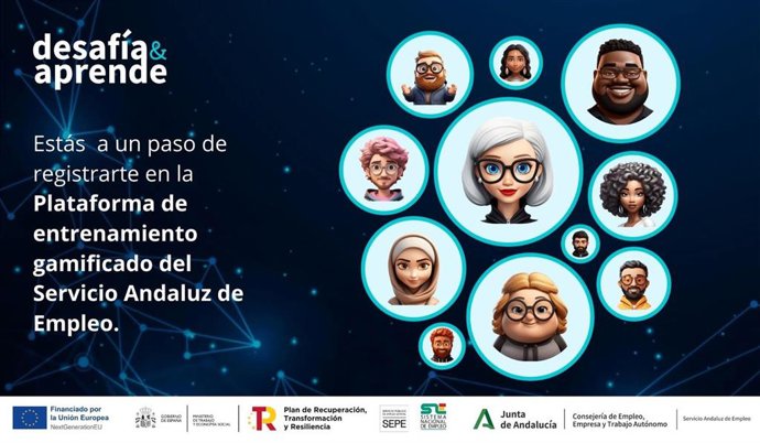 Cartel de la plataforma desafía&aprende.
