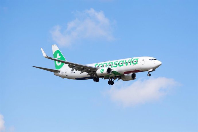 Archivo - Avión de Transavia