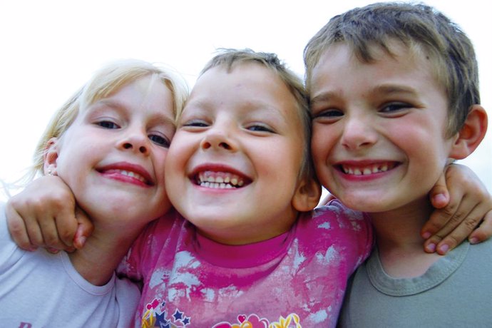 Archivo - Niños atendidos por Aldeas Infantiles.