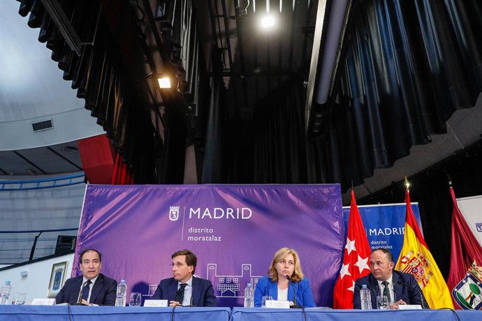 Rueda de prensa posterior a la Junta de Gobierno en el distrito de Moratalaz