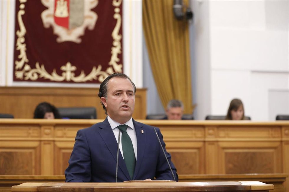 El presidente del Grupo Parlamentario Vox, David Moreno