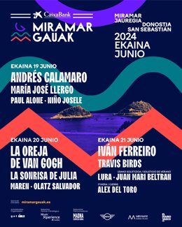 Cartel del I festival Caixabank Miramar Gauak