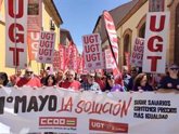 Foto: UGT y CC.OO llaman a celebrar el Primero de Mayo reivindicando el pleno empleo con mejor jornada y salarios