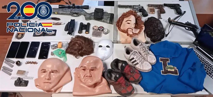 Imagen de elementos incautados.