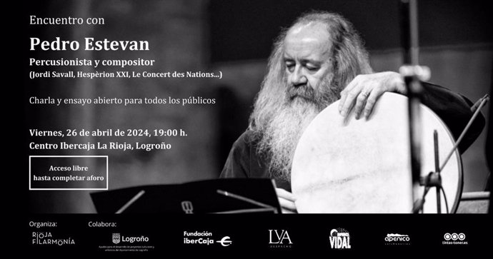 Rioja Filarmonía organiza un Encuentro con Pedro Estevan
