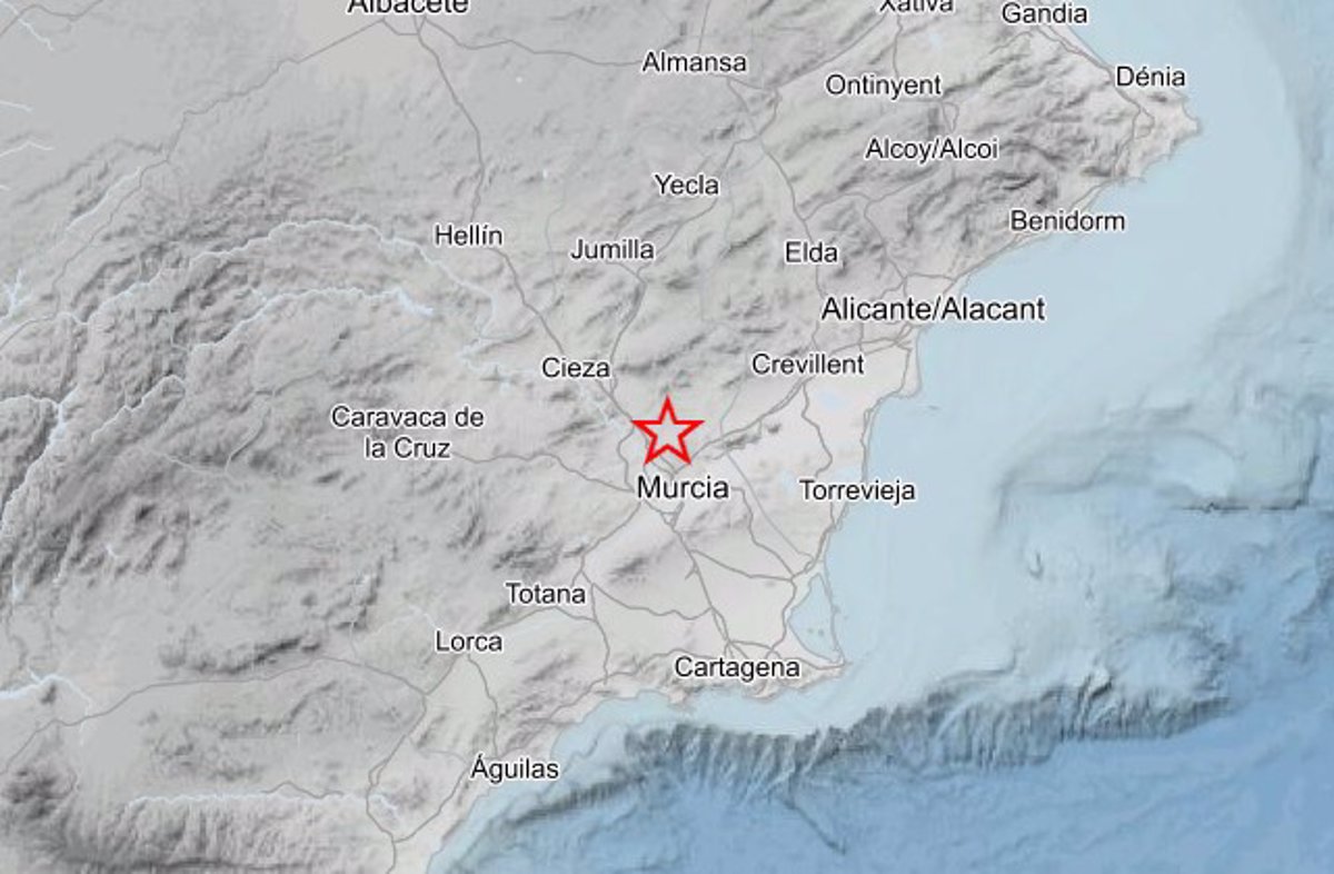 Molina de Segura (Murcia) registra un terremoto de 3 grados de magnitud