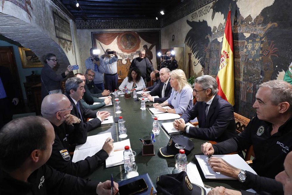 Un momento de la Junta Local de Seguridad en Marbella.