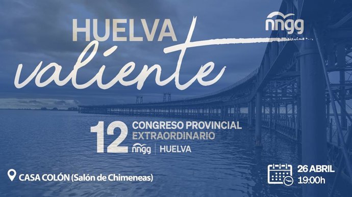 Cartel del XII Congreso de Nuevas Generaciones de Huelva.