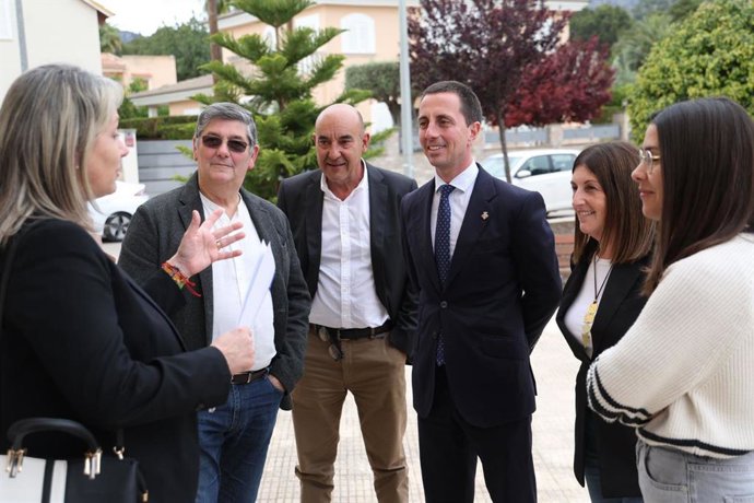 El presidente del Consell de Mallorca, Llorenç Galmés, en su visita a Bunyola