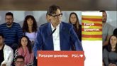 Vídeo: Illa (PSC) lamenta la 'crispación' en la política nacional durante el inicio de la campaña 12-M