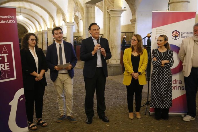 El consejero de Universidad, Investigación e Innovación de la Junta de Andalucía, José Carlos Gómez Villamandos, durante su intervención.