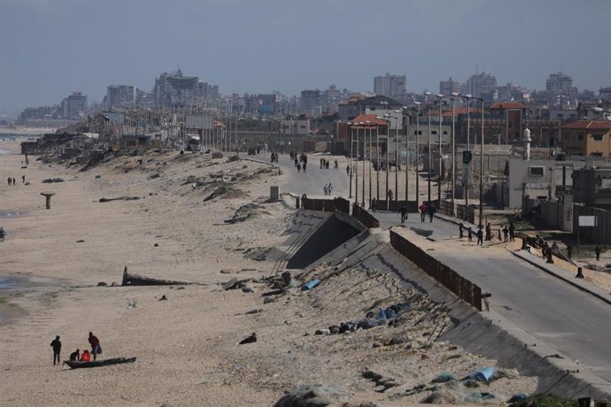 Archivo - La costa de la Franja de Gaza