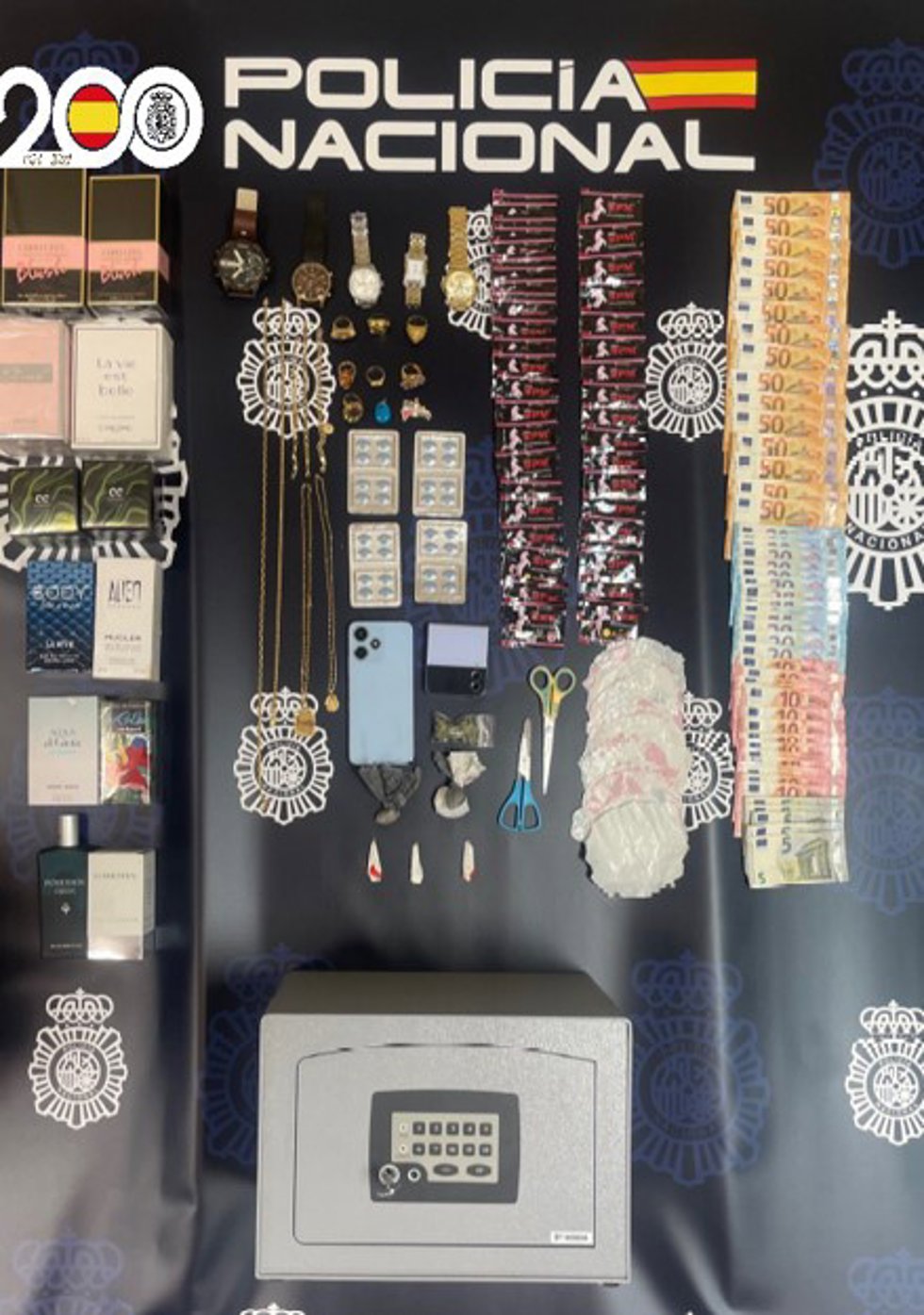 Material incautado por la Policía