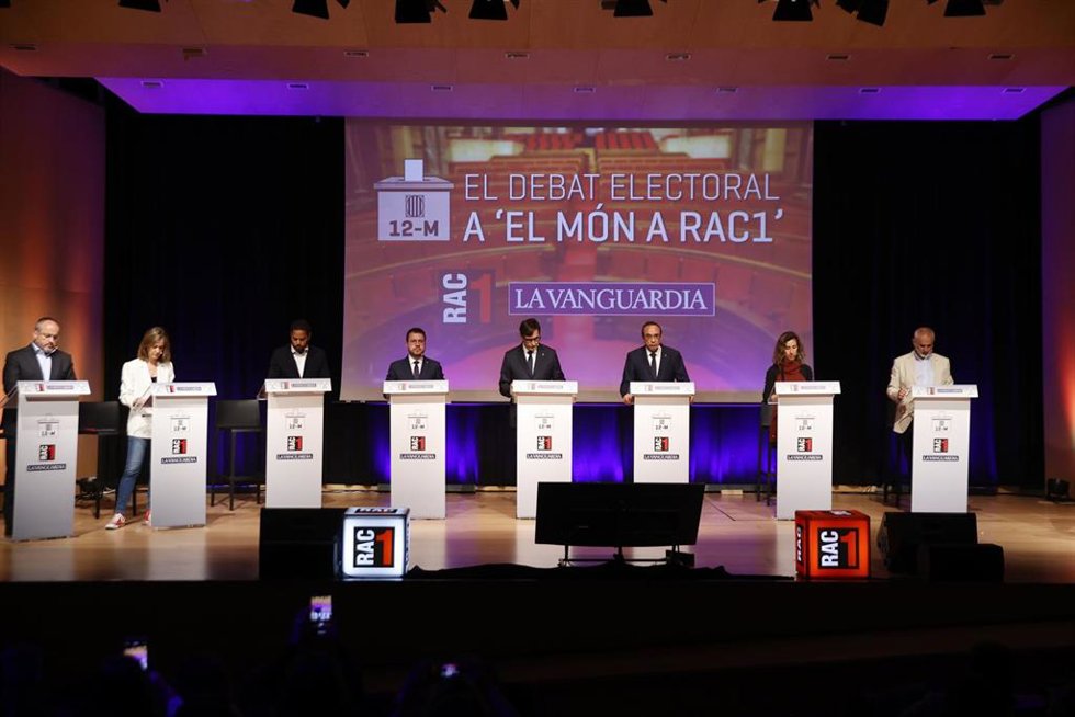 Debate electoral organizado por 'La Vanguardia' y 'Rac1