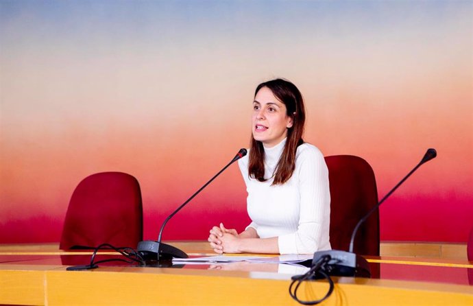 Archivo - La portavoz de Más Madrid en el Ayuntamiento, Rita Maestre, en rueda de prensa