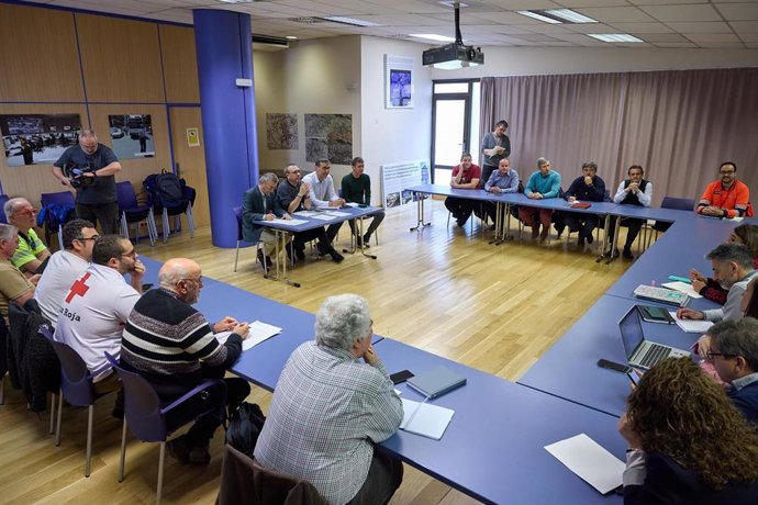 Mesa del encierro de Sanfermines.