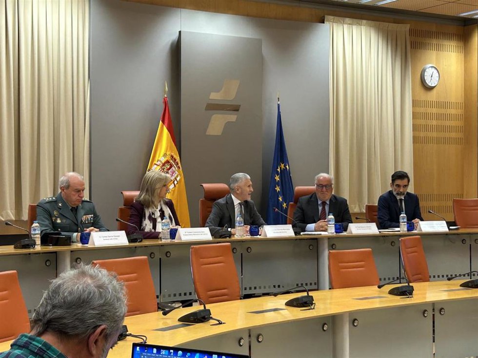 El ministro del Interior, Fernando Grande-Marlaska, en la sede de la DGT