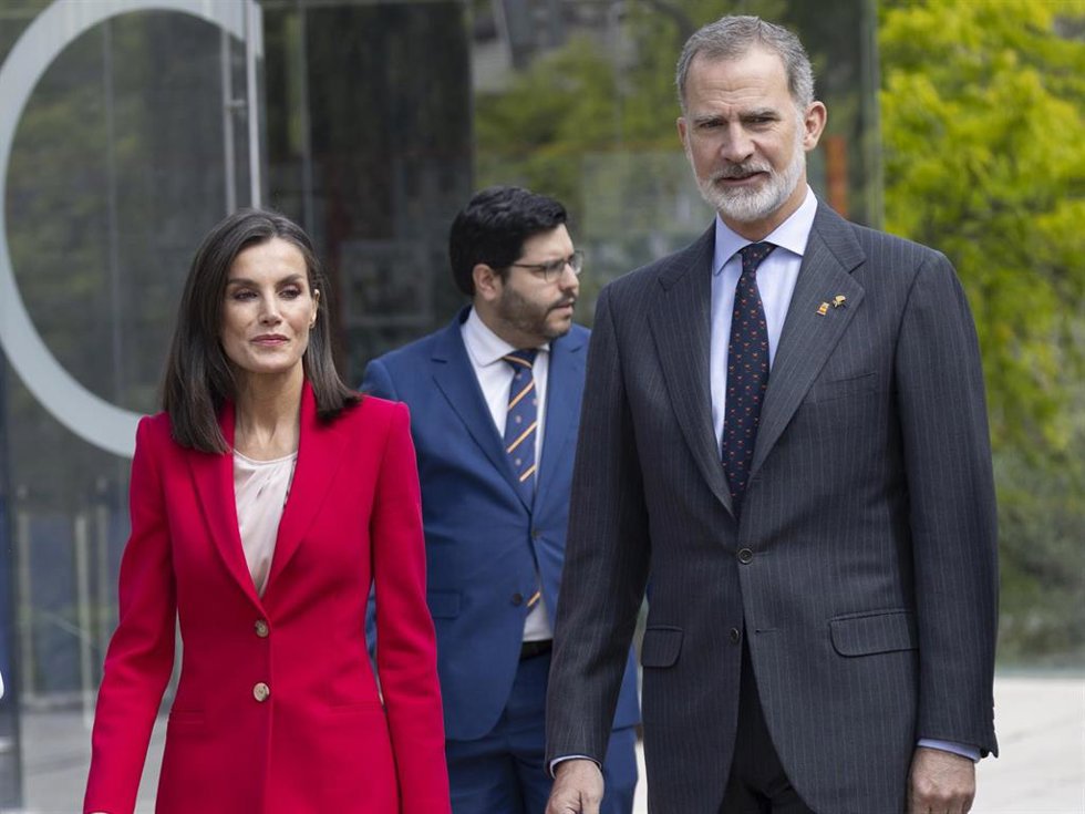 Los Reyes a su llegada al COE