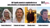Foto: Reporteros Sin Fronteres incorpora a su junta a Amaia Goikoetxea, Eduardo del Campo, Khadija Amin y Emilio Doménech