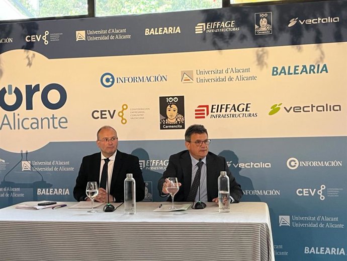 El portavoz del PP en el Congreso, Miguel Tellado, en un encuentro del Club Información en Alicante.