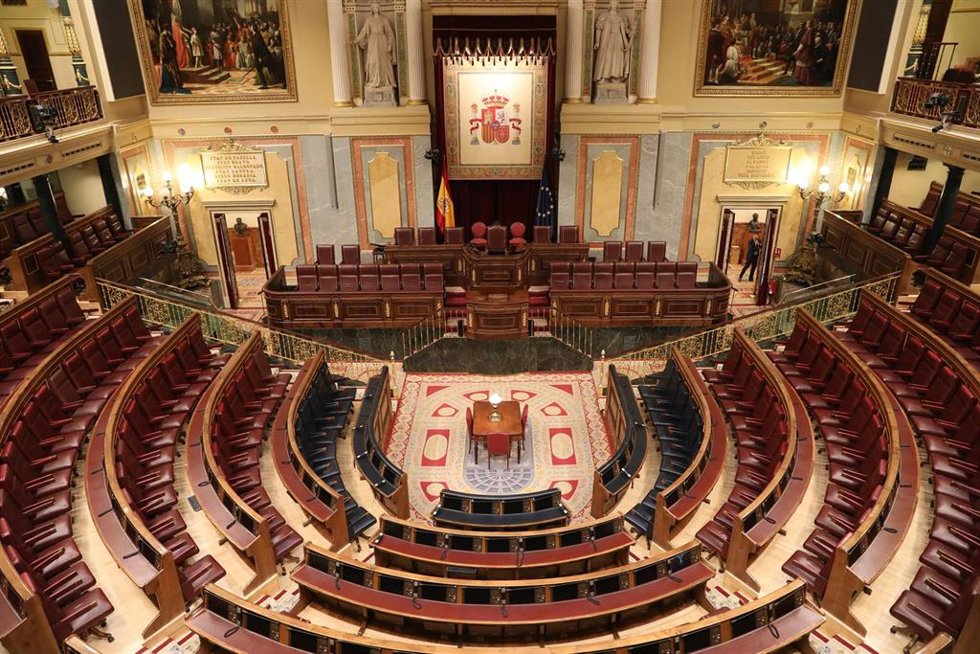 Archivo - Plano general del hemiciclo del Congreso