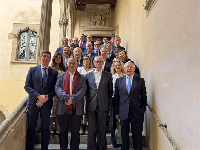 Los representantes de los Consejos Económicos y Sociales que han participado en el encuentro.