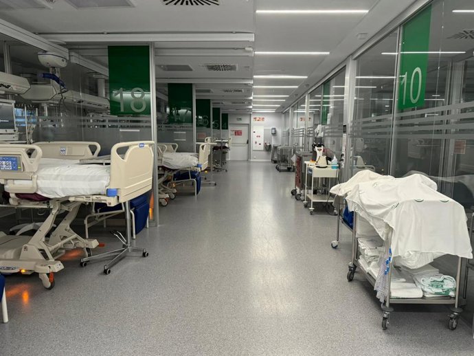 Así luce la UCI del antiguo hospital militar, según UGT