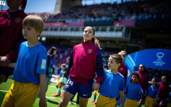 Aitana Bonmatí antes del Barça Femení-Chelsea de la Liga de Campeones Femenina (UEFA Women's Champions League)