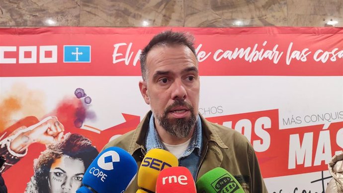 El secretario general de CCOO de Asturias, José Manuel Zapico.