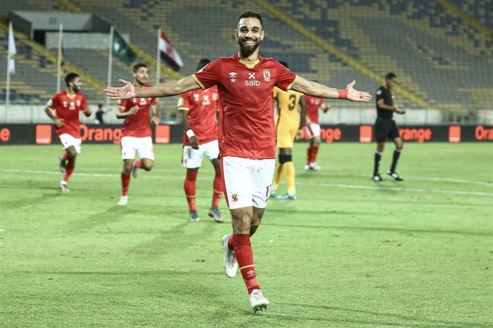 Archivo - Amr El Solia celebra un gol con Al Ahly.