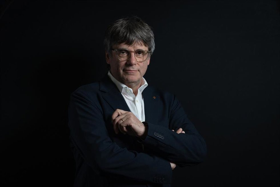 El candidato de Junts+ a las elecciones catalanas, el expresidente Carles Puigdemont.