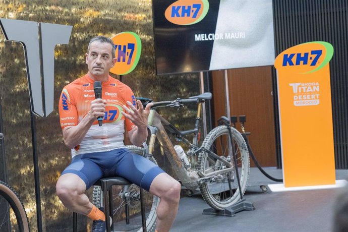 El ciclista Melcior Mauri, capitán del equipo KH-7 para la Titan Desert Marruecos 2024