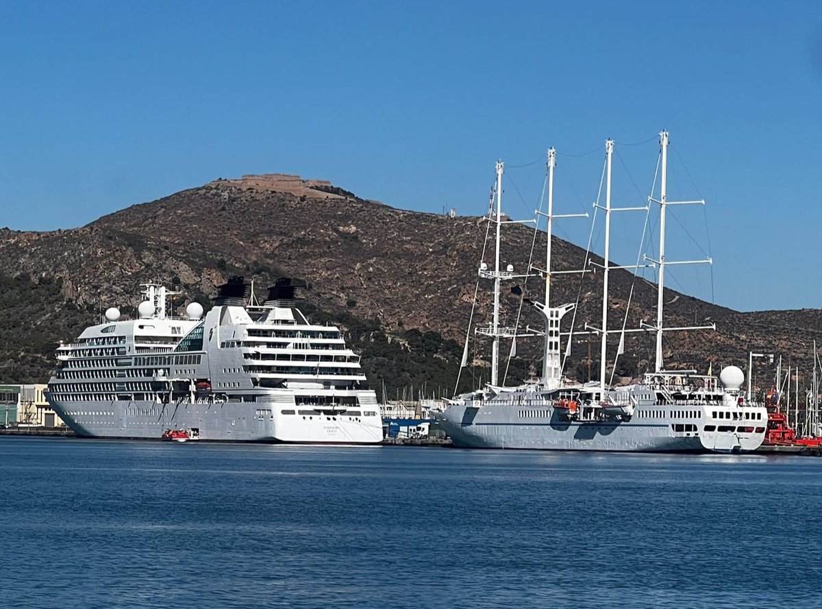 Una triple escala cierra este domingo en Cartagena la mejor semana en turismo de cruceros de abril con 9 buques