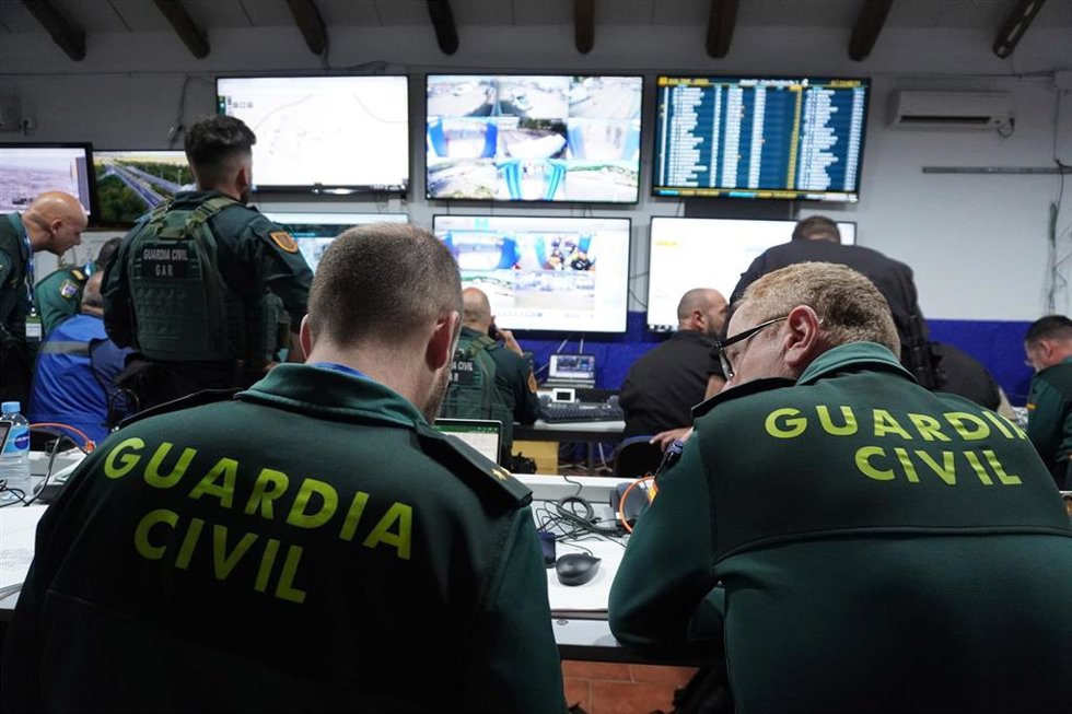 Dispositivo de seguridad en el Gran Premio de Motociclismo en Jerez de la Frontera (Cádiz).