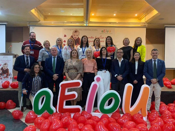 La consejera de Desarrollo Educativo y Formación Profesional, Patricia del Pozo, en un congreso sobre escuelas infantiles en Antequera (Málaga).
