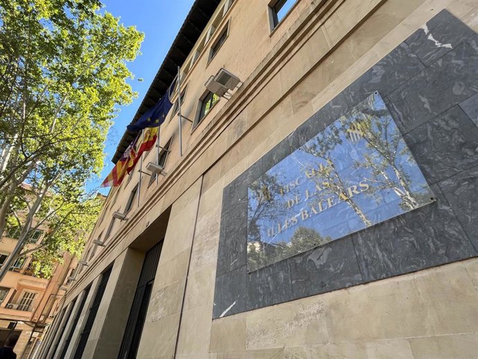 Fachada de la Fiscalía Superior de Baleares.