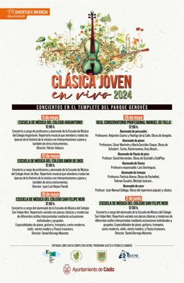 Cartel del programa 'Clásica Joven en Vivo'.