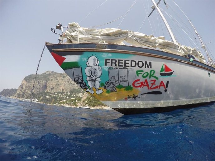 Archivo - Imagen de archivo del barco 'Freedom' de la Flotilla de la Libertad