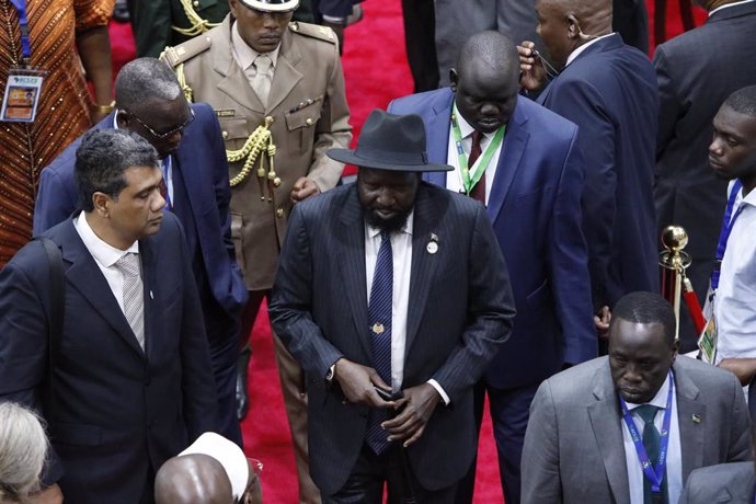 Archivo - September 5, 2023, Nairobi, Kenya: South Sudan president Salva Kiir arrives for the second day of the Africa Climate Summit at the Kenyatta International Conference Centre in Nairobi.
