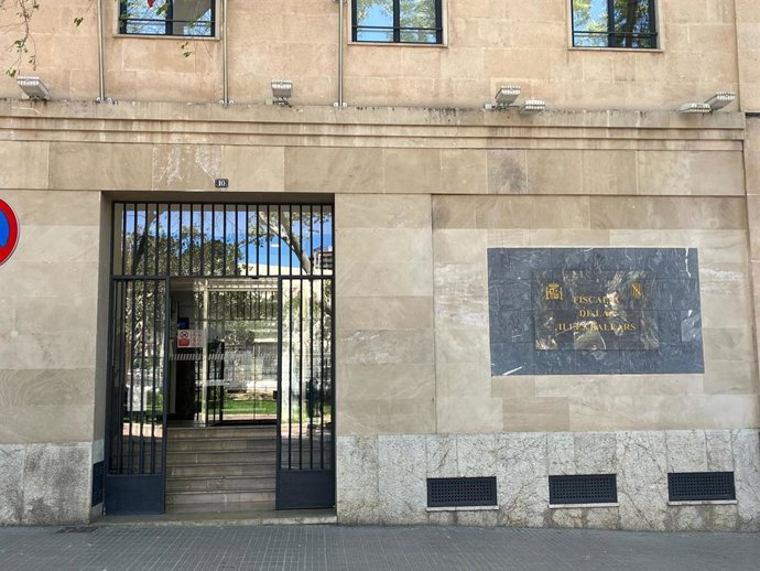 Fachada de la Fiscalía Superior de Baleares.