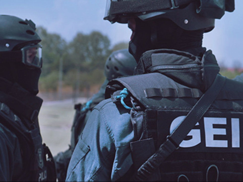 Un momento de la intervención policial