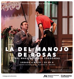 La zarzuela 'La del manojo de rosas'  se representará el 4 de mayo en el Centro Cultural MVA.