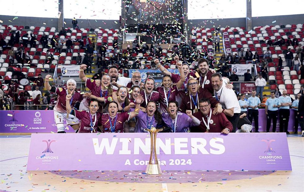 El Esneca Fraga tumba al Vilasana en los penaltis y se proclama campeón de Europa femenino de hockey patines