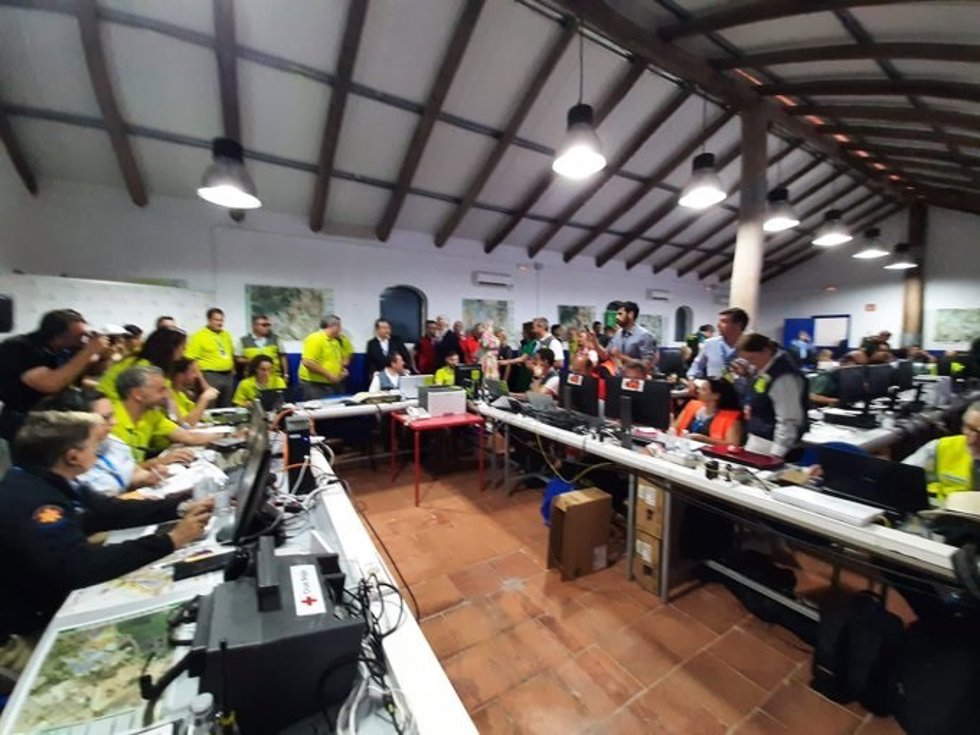 Archivo - Puesto de Mando Avanzado para el Plan de Emergencia del GP de Jerez en imagen de archivo. 