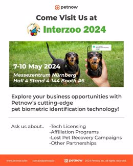 Petnow is coming to Interzoo 2024 in Nuremberg, Germany