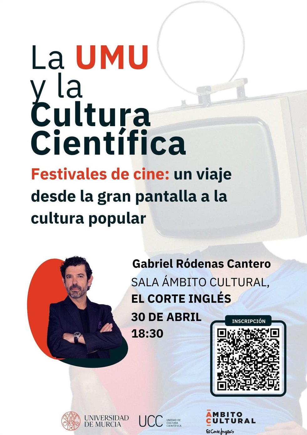 Cartel de la charla de Gabriel Ródenas