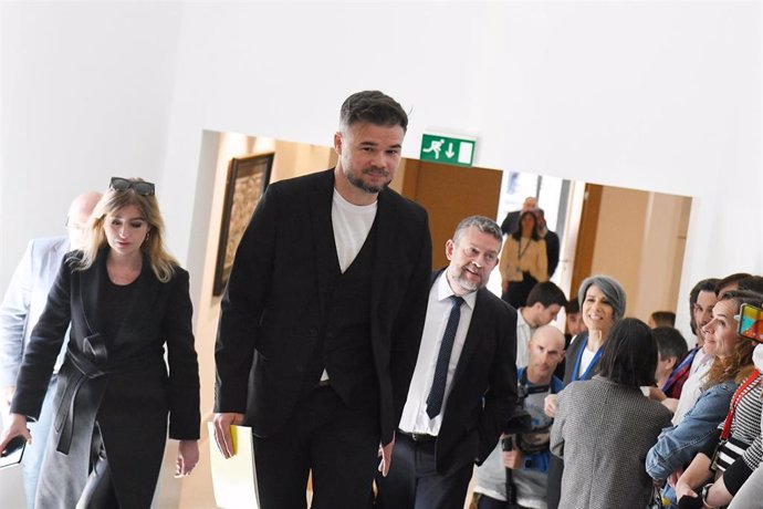 El portavoz de ERC en el Congreso de los Diputados, Gabriel Rufián.