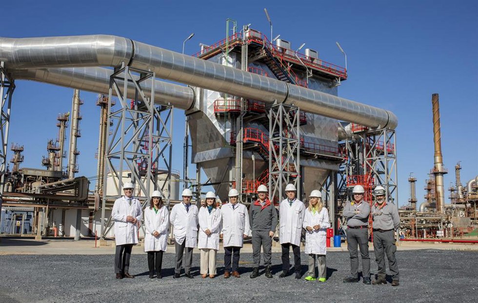 Visita a la Unidad de Mejora de Calidad del Aire de Cepsa en su Parque Energético de La Rábida (Huelva).