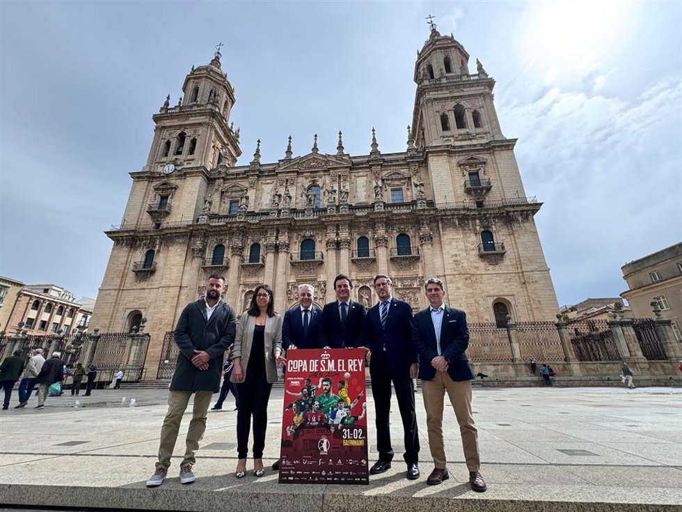 Presentación de la fase final de la 49 Copa del Rey de balonmano masculino.